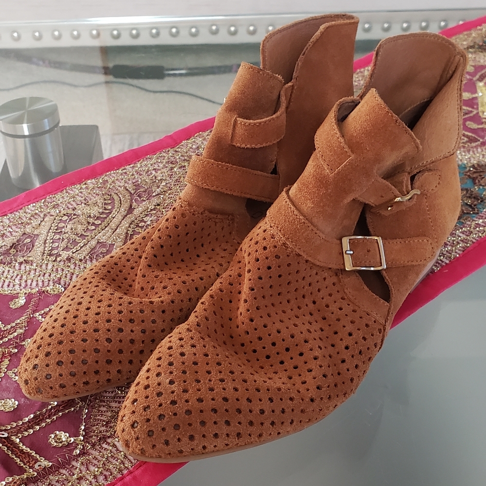 Suede Booties - image 2